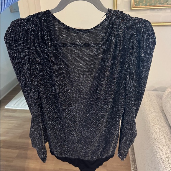 ASTR Women's Black Glitter Bodysuit - Picture 2 of 2